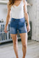 Perry High Rise Pull On Denim Judy Blue Shorts