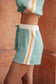 Sporty Stripe Shorts In Mint