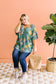 Feel The Teal Floral Blouse - 6/2/2020