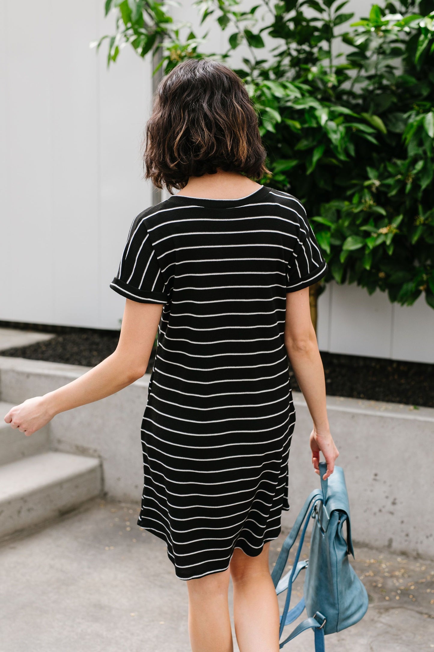 Just Skating By Striped T-Shirt Dress