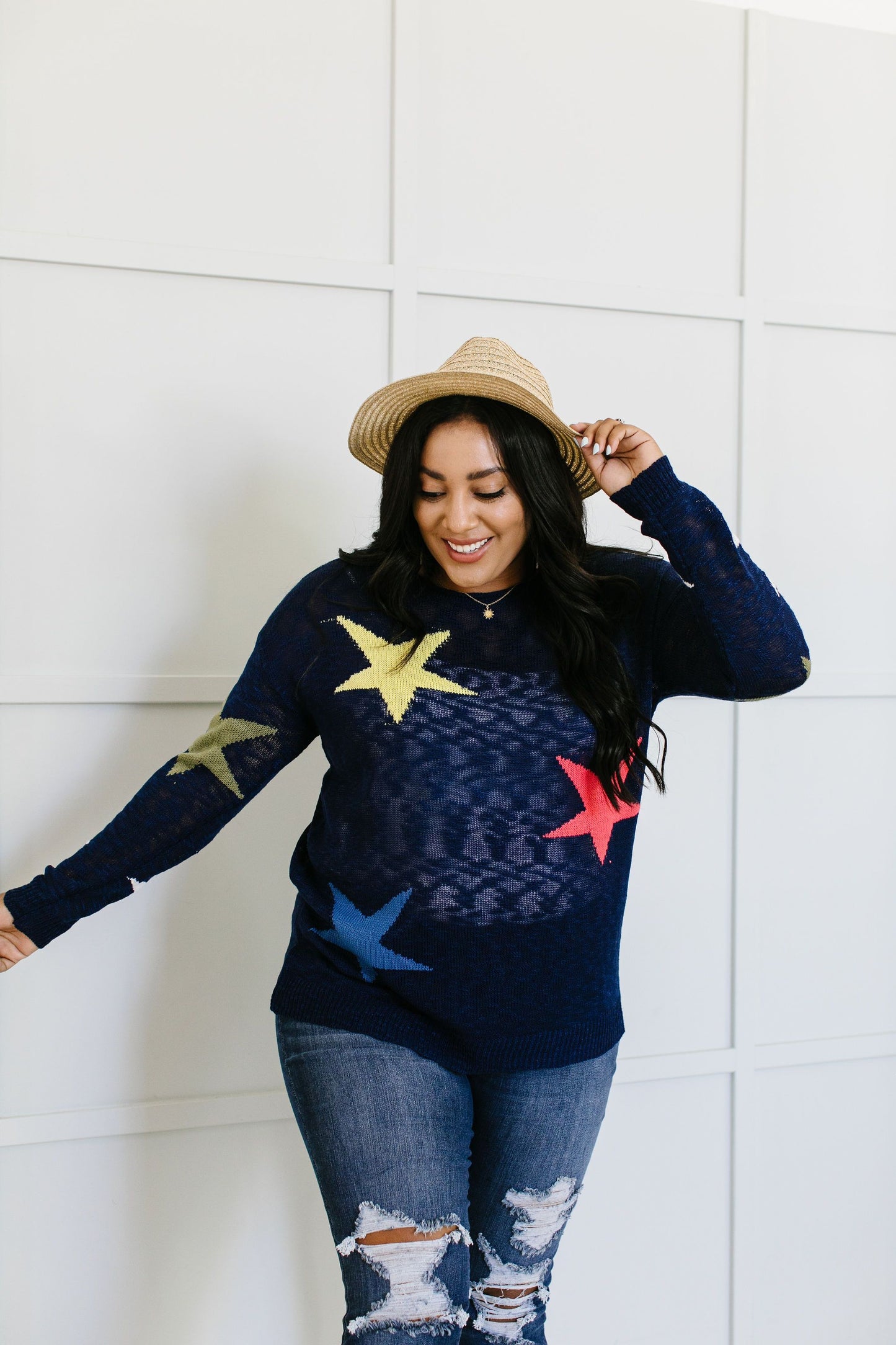 Starring You Sweater In Navy